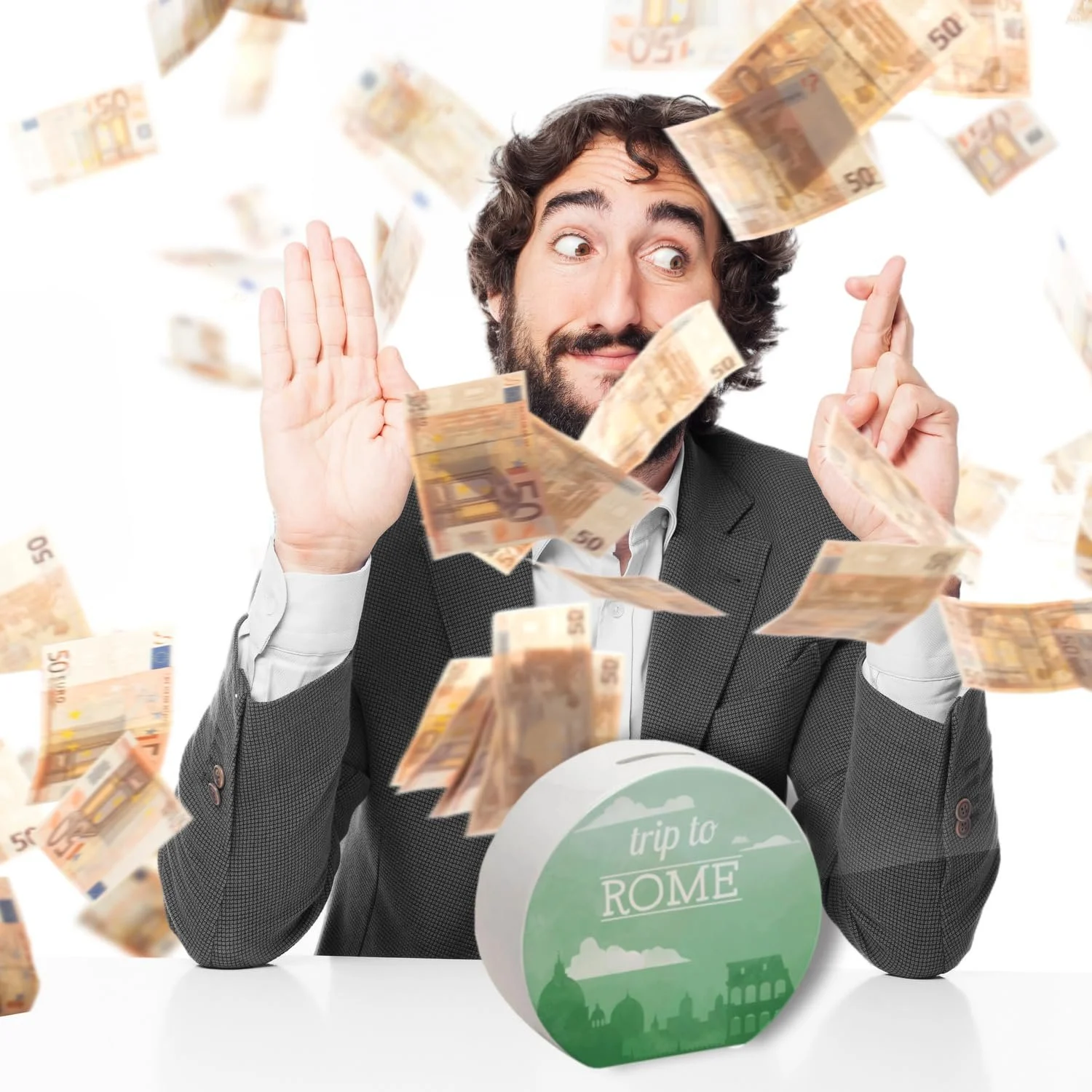 Скарбничка Подорож до Рима керамічна, фото №7