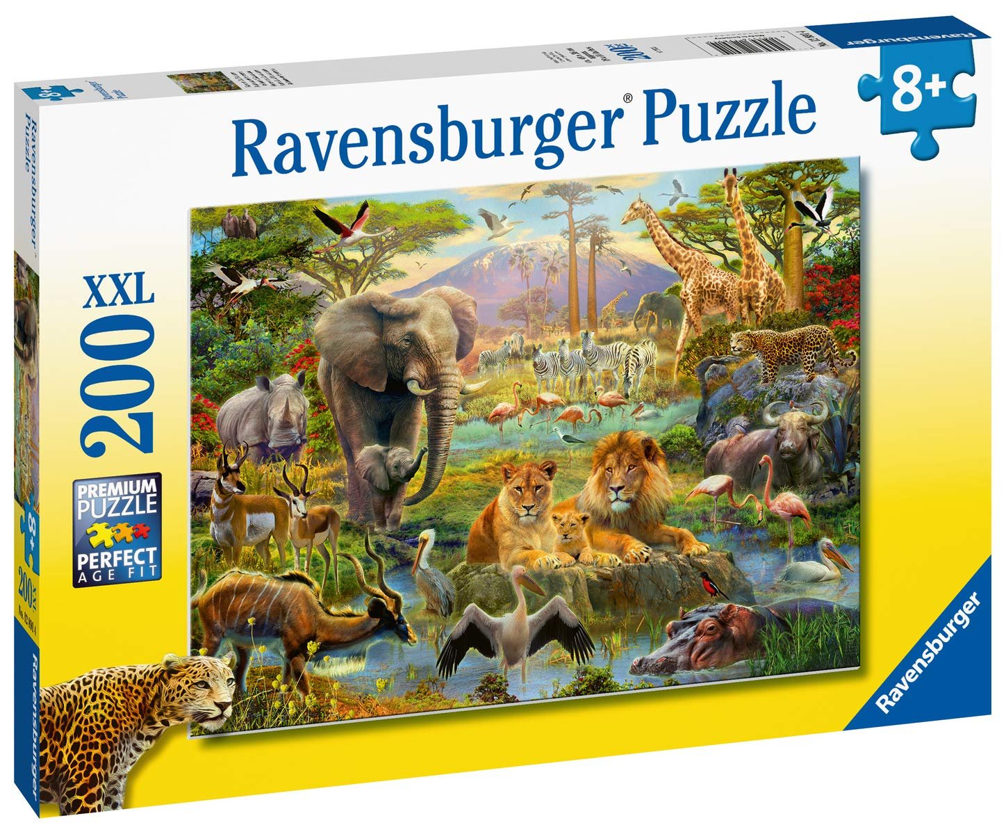 Детский пазл Ravensburger Animals in the Savannah 200 деталей XXL, фото №9