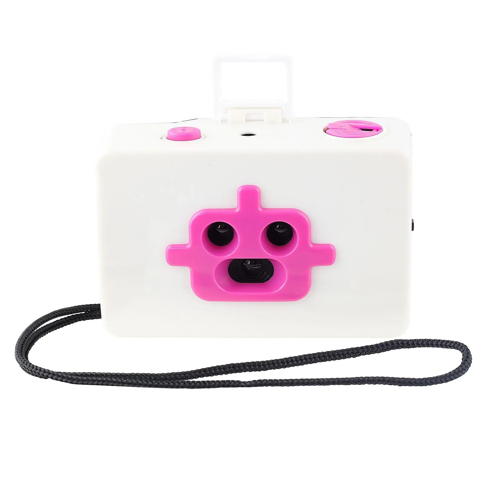 Плівкова камера Freak Scene 3 Lenses Robot 35 mm Біло-рожева, фото №1