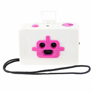 Плівкова камера Freak Scene 3 Lenses Robot 35 mm Біло-рожева - Фото 1