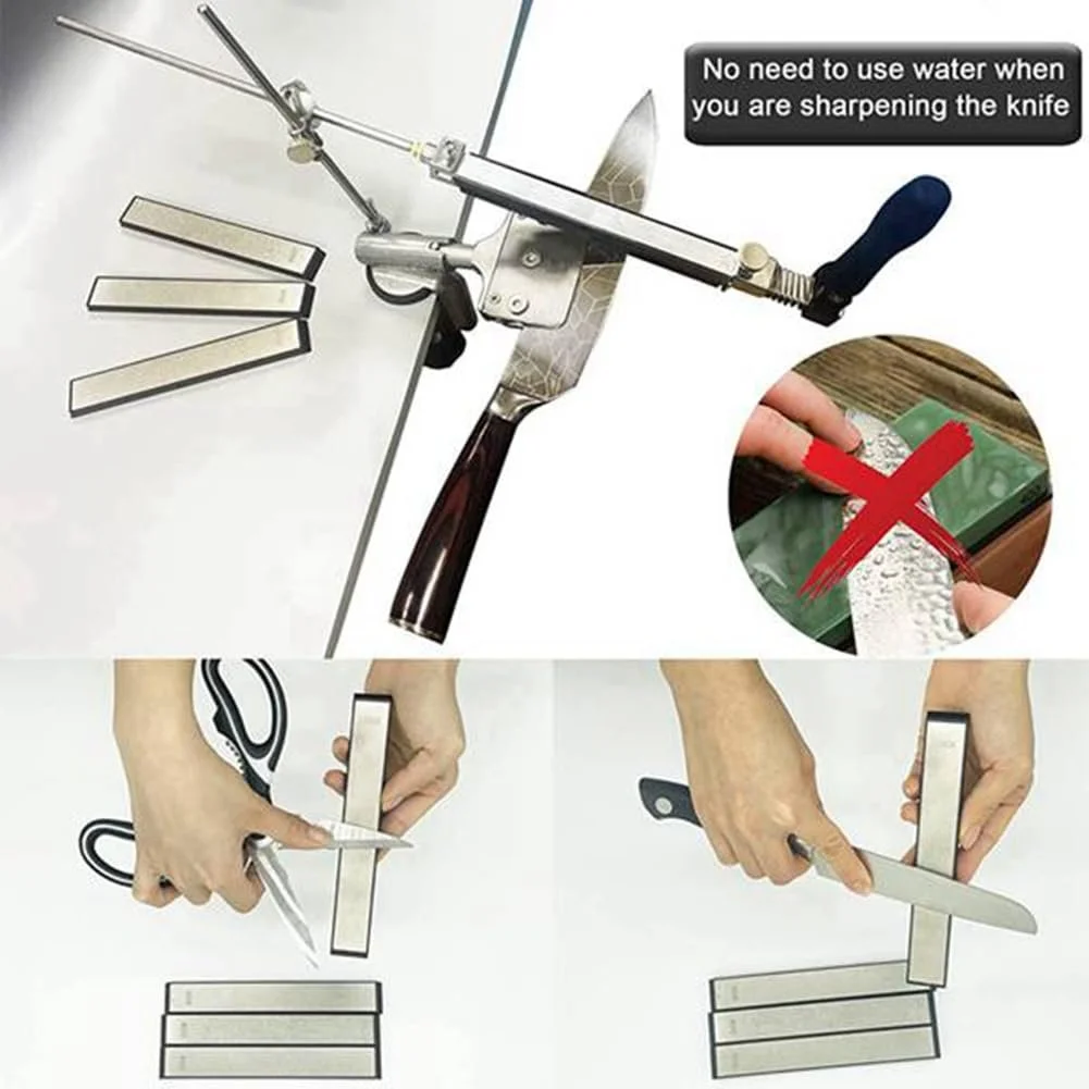 Набор алмазных точильных камней Correa 4 штуки 240/400/1000/2000 грит Серебристый, фото №6