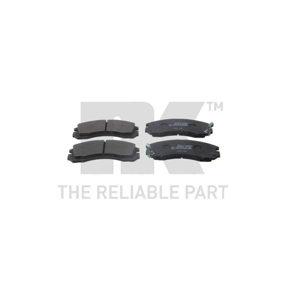 Комплект тормозных колодок дискового тормоза NK 223018 для CHRYSLER MITSUBISHI передний мост, фото №1