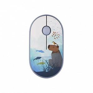 Мышка 2E MF300 CAPYBARASWIM Silent Wireless/Bluetooth Blue (2E-MF300WCAPIBARABL) - Фото 1