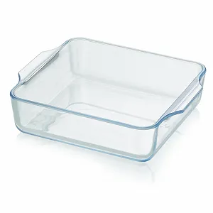 Форма для запікання KHG 1.5 L квадратна скляна з кришкою 24 x 20 x 5 см - Фото 1