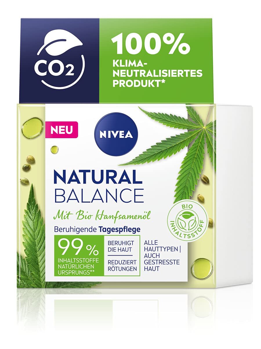 Денний крем NIVEA Natural Balance заспокійливий з органічною олією насіння конопель 50 мл (2 шт. в упаковці), фото №8