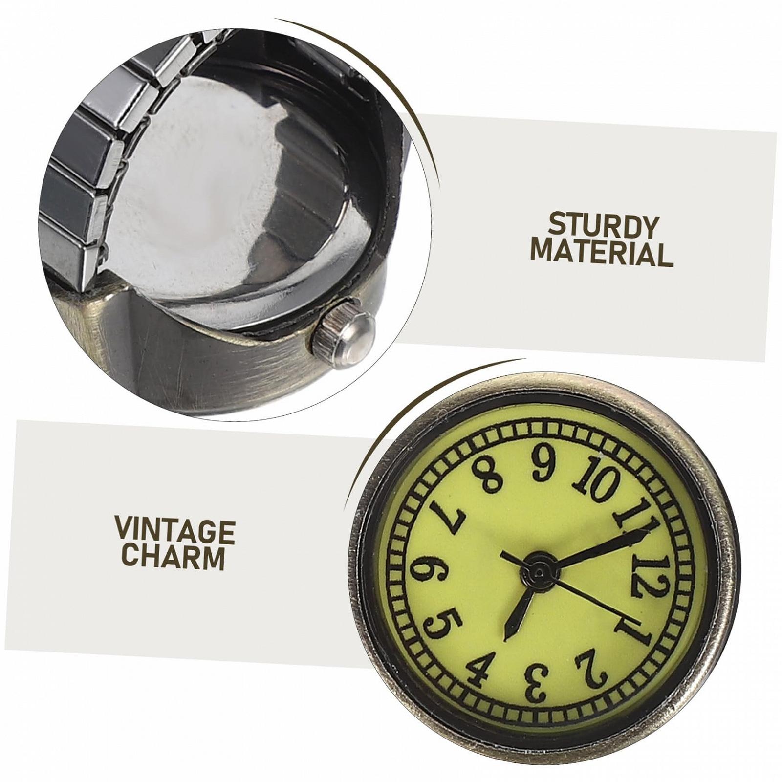 Кільце-годинник PartyKindom Ретро 2 шт для жінок та чоловіків, фото №3