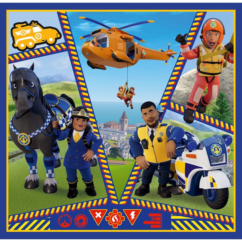 Пазл Trefl Fireman Sam 3Day of the Firefighters 3-в-1 3 пазла от 3 лет, фото №7 Пазл Trefl Fireman Sam 3Day of the Firefighters 3-в-1 3 пазла от 3 лет, фото №7