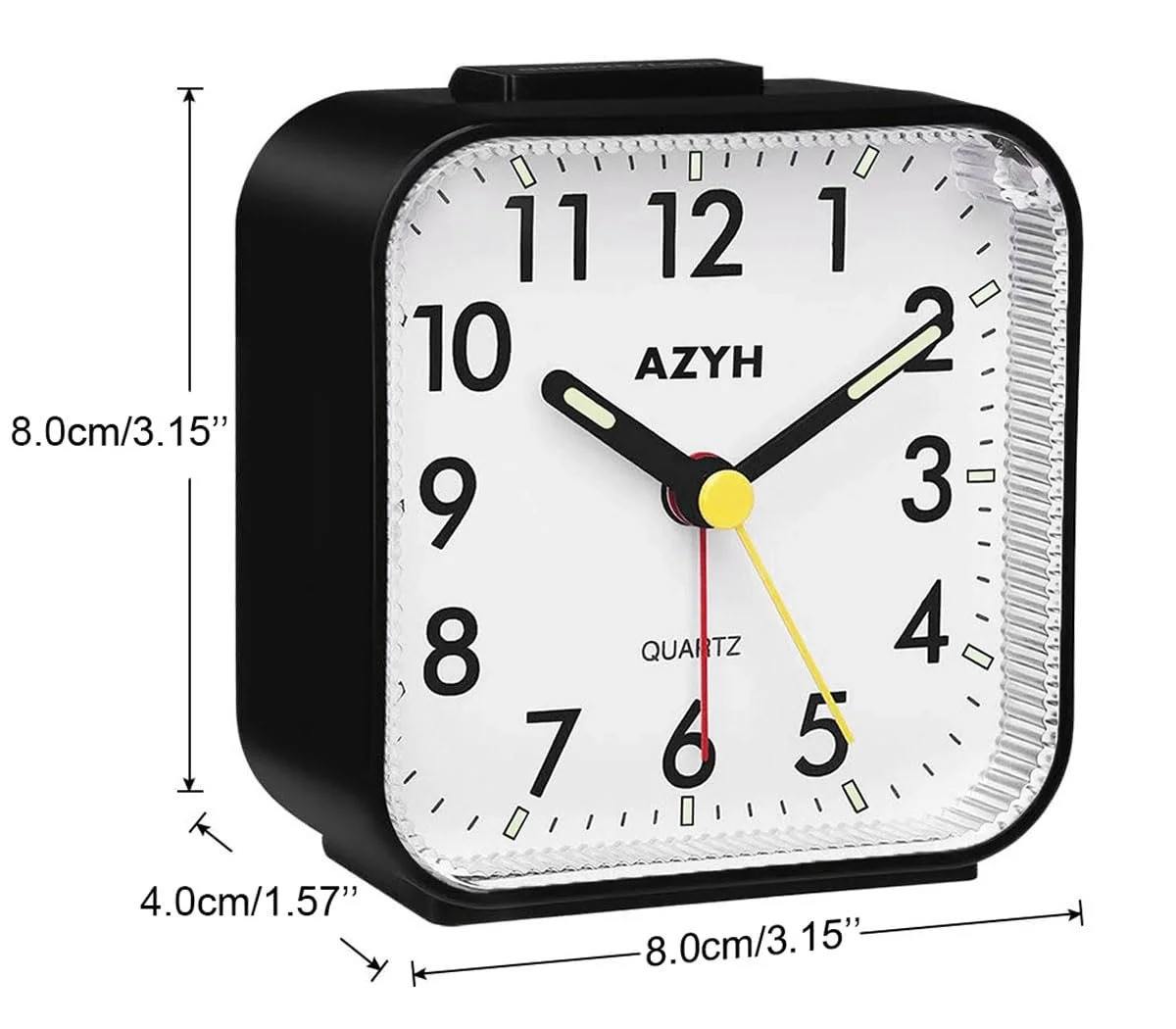 Аналоговий будильник Azyh Безшумний з підсвіткою, функція повтору, фото №8