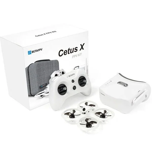 Квадрокоптер BETAFPV Cetus X FPV Kit с очками FPV, 4 аккумуляторами, пультом и кейсом, до 80 м, до 5 мин, фото №3 Квадрокоптер BETAFPV Cetus X FPV Kit с очками FPV, 4 аккумуляторами, пультом и кейсом, до 80 м, до 5 мин, фото №3
