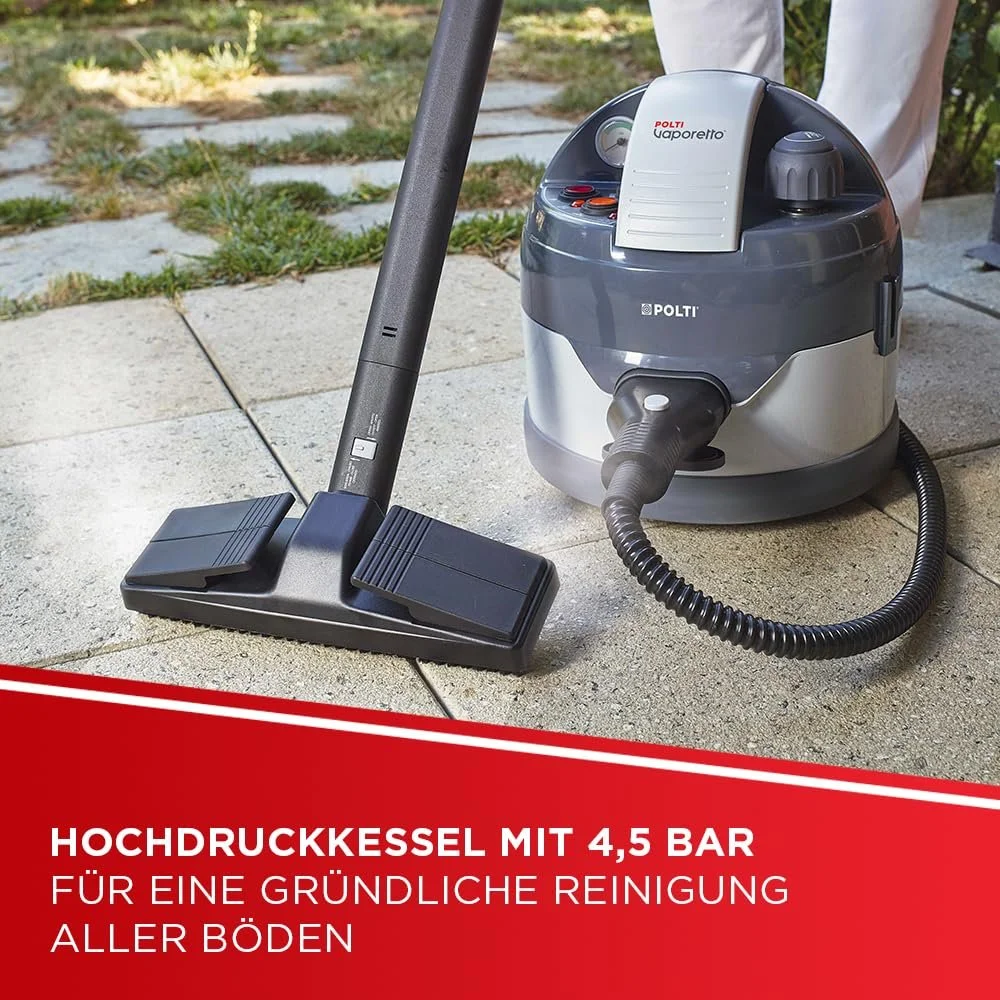 Пароочисник Polti Vaporetto Eco Pro 3.0 2000 W 2 L 4.5 bar з 20 ампулами Kalstop Сірий, фото №2