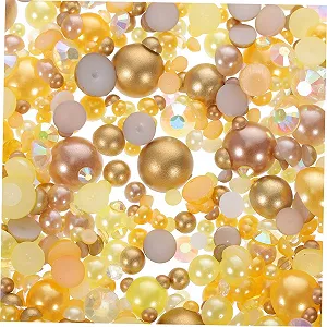 Стрази для нігтів STOBOK Напівкруглі з смоли, synthetic.ua - Фото 1