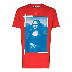 Футболка OFF- MONA LISA OVERSIZED M synthetic.ua - Фото 1
