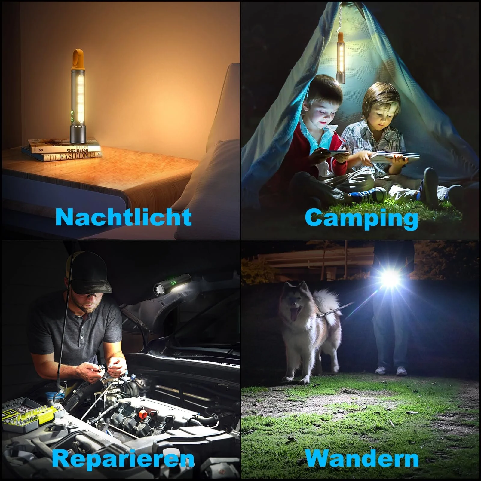 Ліхтар LED Акумуляторний 500 000 люмен, 9 режимів LED ліхтаря XHP90.2 Zoomable & IPX7 Водонепроникний, фото №7