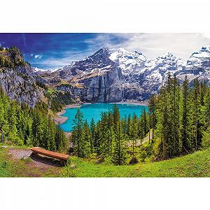 Пазл Trefl Oeschinen Lake, Alps, Switzerland 1500 элементов от 12 лет synthetic.ua - Фото 1