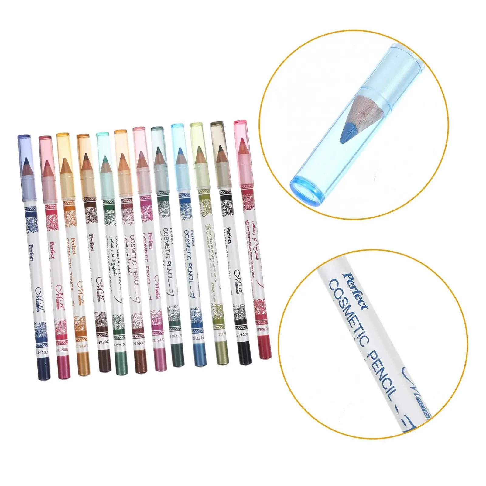 Олівець для очей FRCOLOR 12 кольорів, фото №2