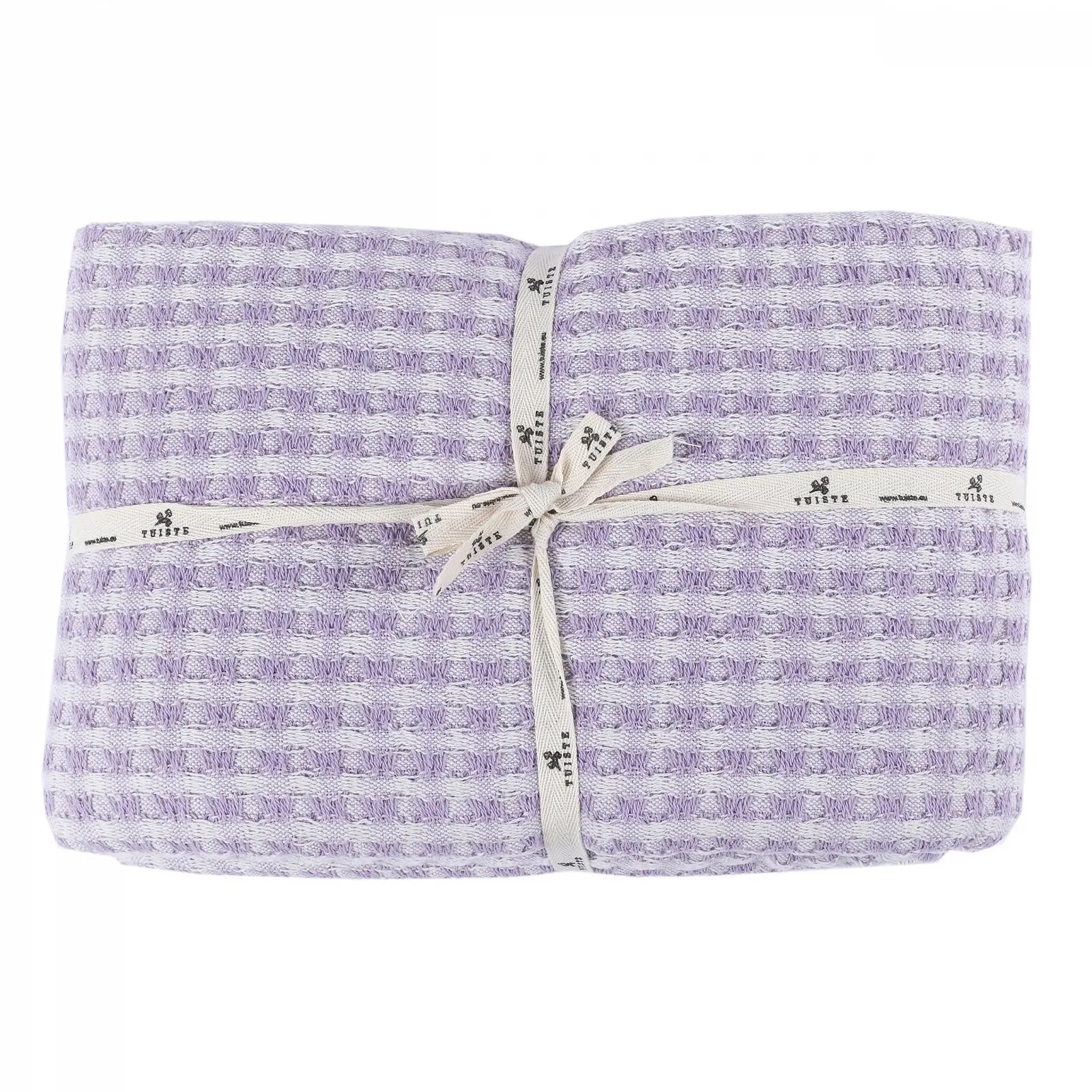 Покрывало Tuiste Premium Double 200 x 230 см, Фиолетовая Лаванда, Легкое летнее вафельное, Накидка на кровать, Плед для дивана, Хлопок, фото №1