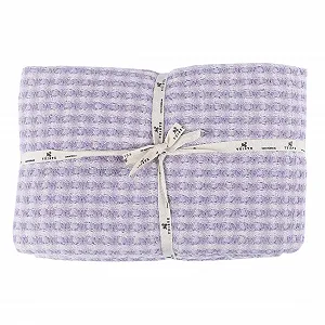 Покрывало Tuiste Premium Double 200 x 230 см, Фиолетовая Лаванда, Легкое летнее вафельное, Накидка на кровать, Плед для дивана, Хлопок - Фото 1