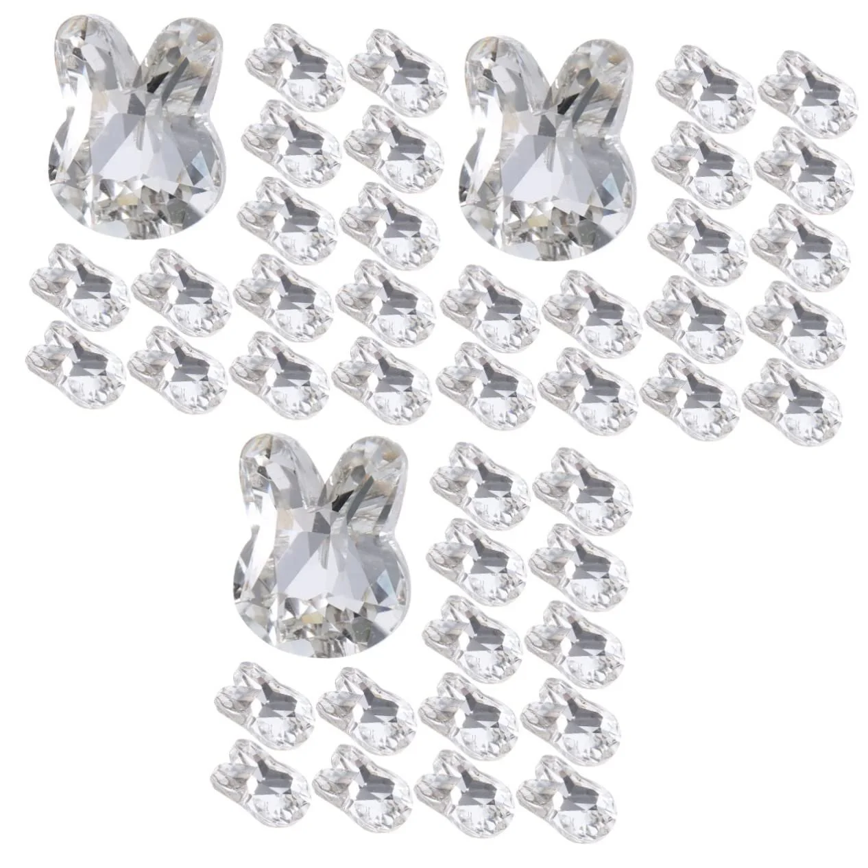 Стразы для ногтей FRCOLOR 60 шт. Дизайн милый кролик, фото №1