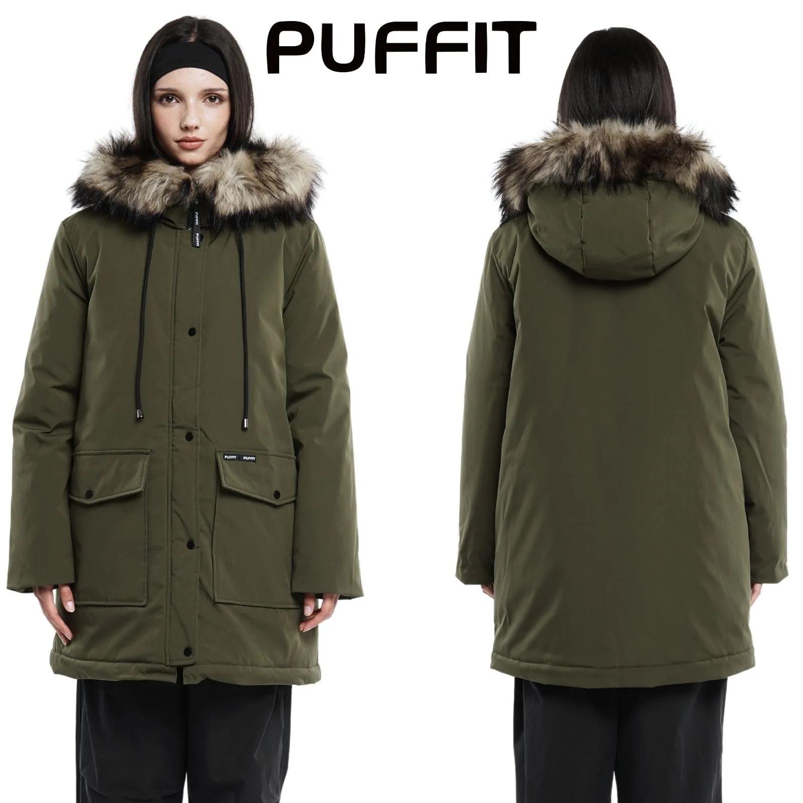 Женская зимняя парка PUFFIT Водонепроницаемое, фото №2