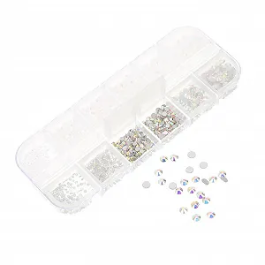 Стрази для нігтів Nailkndy Скло Чорний - Фото 1