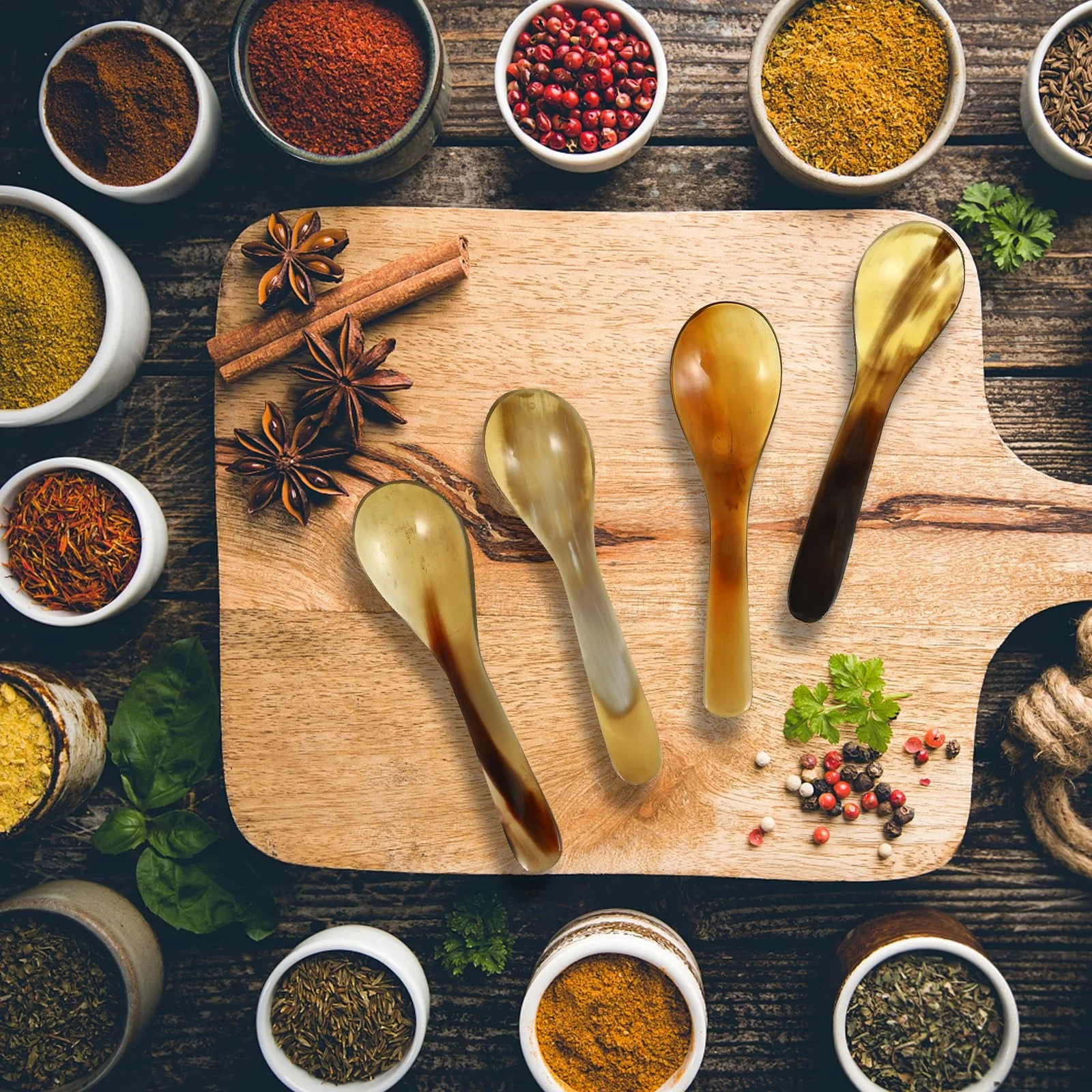 Ложка YARNOW Набор 4 шт Рог Модель, фото №7