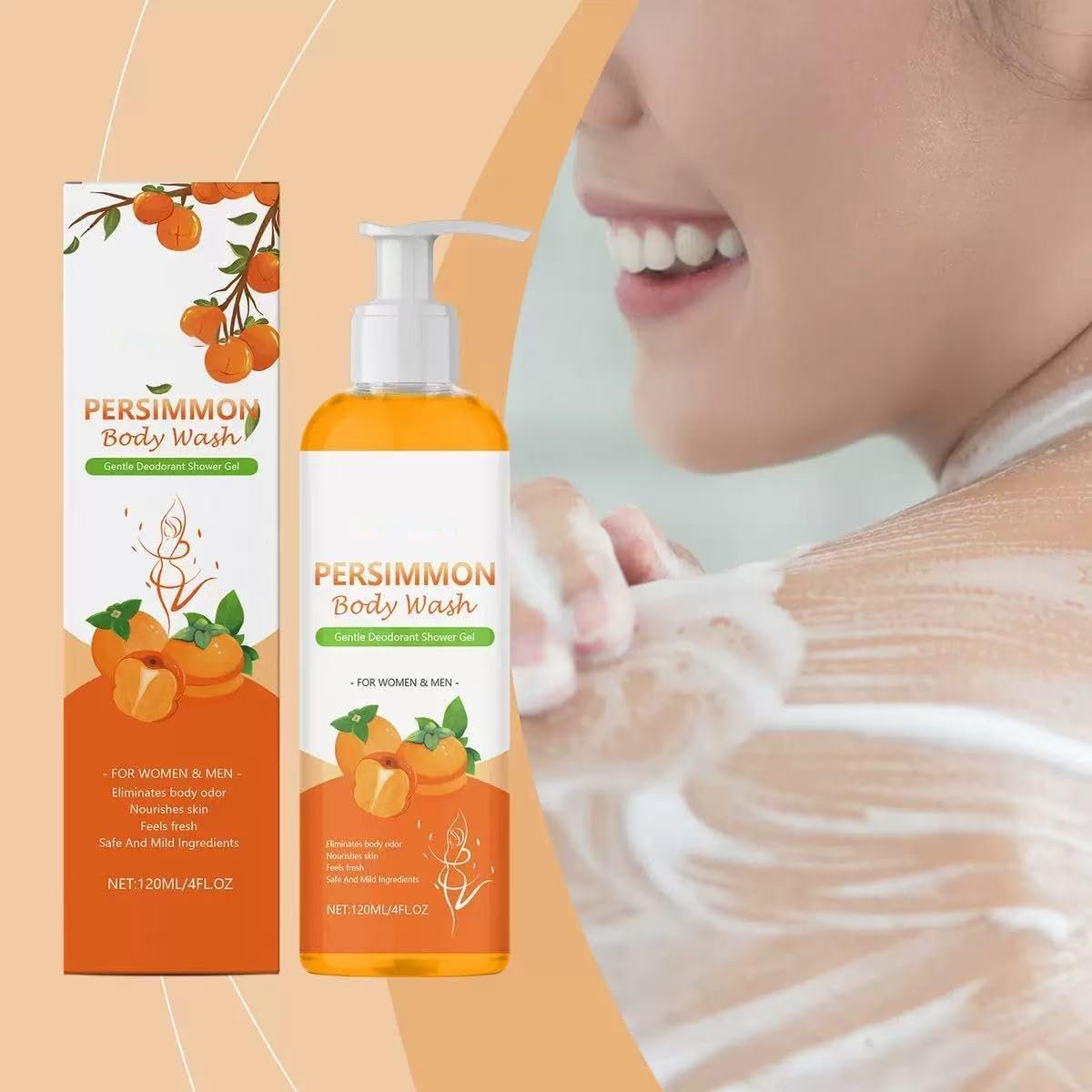 Гель для душу Persimmon Natural Deep Cleansing and Moisturising Набір 1 шт, фото №2 Гель для душу Persimmon Natural Deep Cleansing and Moisturising Набір 1 шт, фото №2