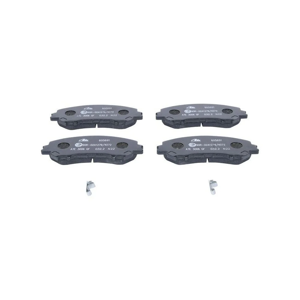 Комплект гальмівних колодок, дискове гальмо ATE 13.0460-5691.2 для NISSAN RENAULT, фото №1