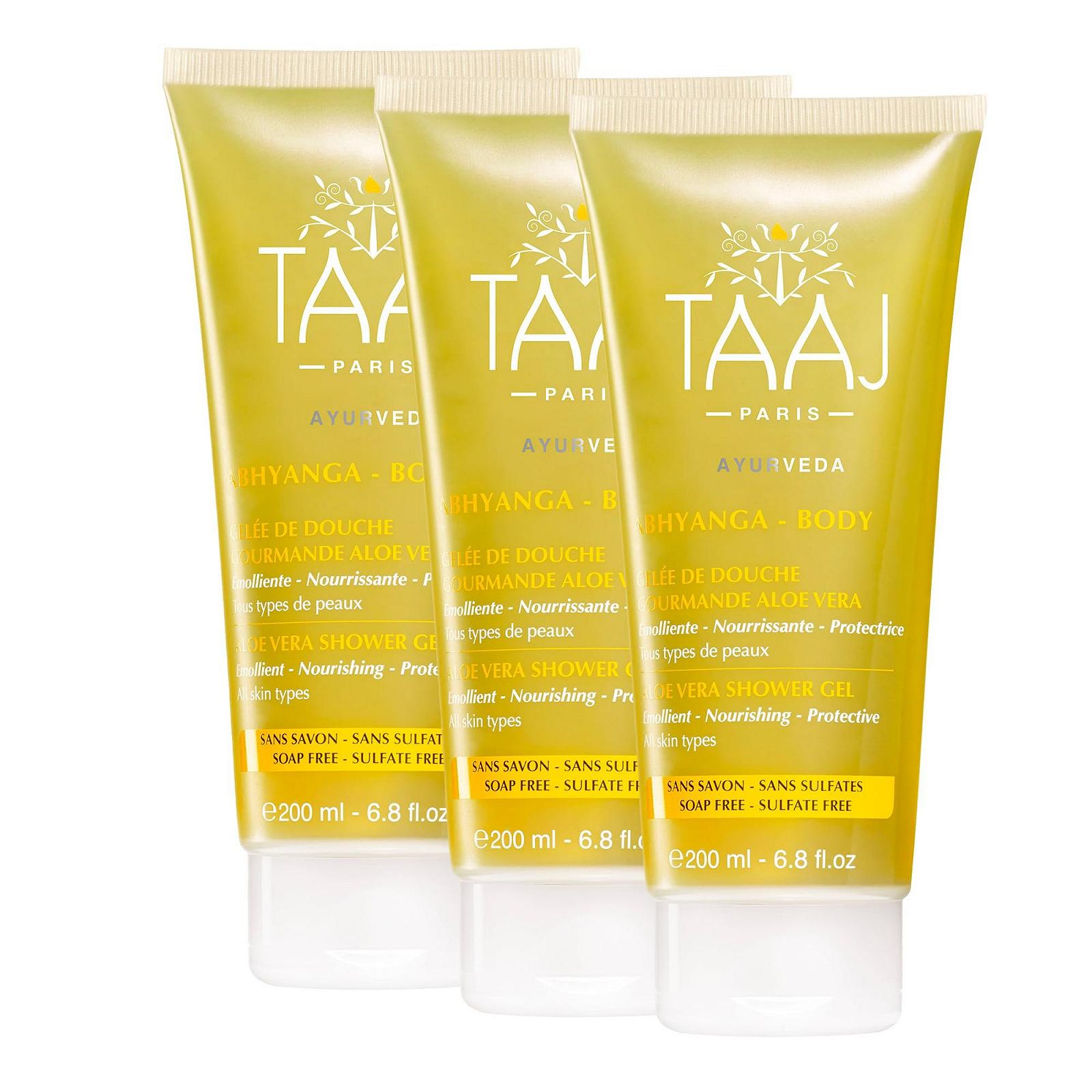 Желе для душу TAAJ Abhyanga Aloe Vera 3 x 200 мл, фото №1