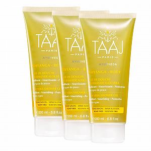 Желе для душу TAAJ Abhyanga Aloe Vera 3 x 200 мл - Фото 1