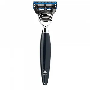 Бритва для влажного бритья MÜHLE Kosmo Series совместимая с лезвиями Gillette высококачественная смола Black - Фото 1
