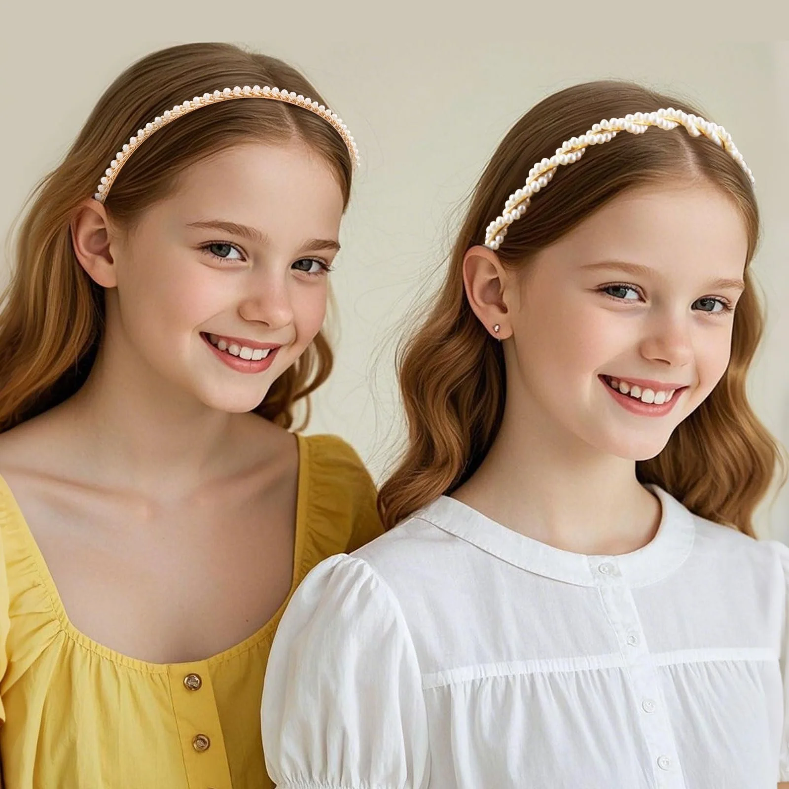 Обруч для волосся з перлами для жінок та дівчат, набір з 10, фото №5 Обруч для волосся з перлами для жінок та дівчат, набір з 10, фото №5