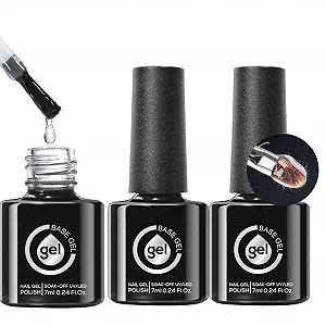 Гель-лак Базовое покрытие Прозрачное стекловолокно 3 шт - Фото 1