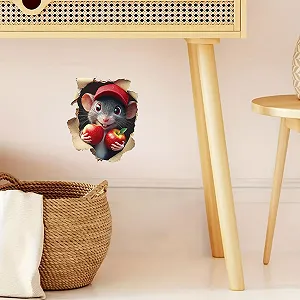 Наклейка на стіну 3D Cartoon Look знімна самоклеюча плівкова synthetic.ua - Фото 1