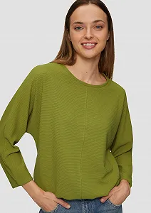 Світшот s.Oliver O-подібний рукав "летюча миша" текстурований synthetic.ua - Фото 1