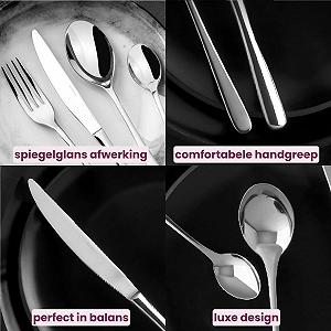 Набір столових приборів Sambonet Taste на 6 персон, 36 предметів, з нержавіючої сталі з PVD-покриттям, можна мити в посудомийній машині, золотий synthetic.ua - Фото 1