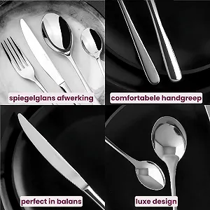 Набір столових приборів Sambonet Taste на 6 персон, 36 предметів, з нержавіючої сталі з PVD-покриттям, можна мити в посудомийній машині, золотий synthetic.ua - Фото 1