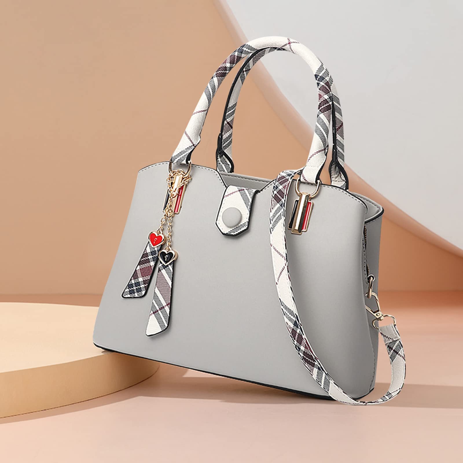 Сумка жіноча NICOLE & DORIS елегантна з кольоровими смужками, середній розмір, фото №3