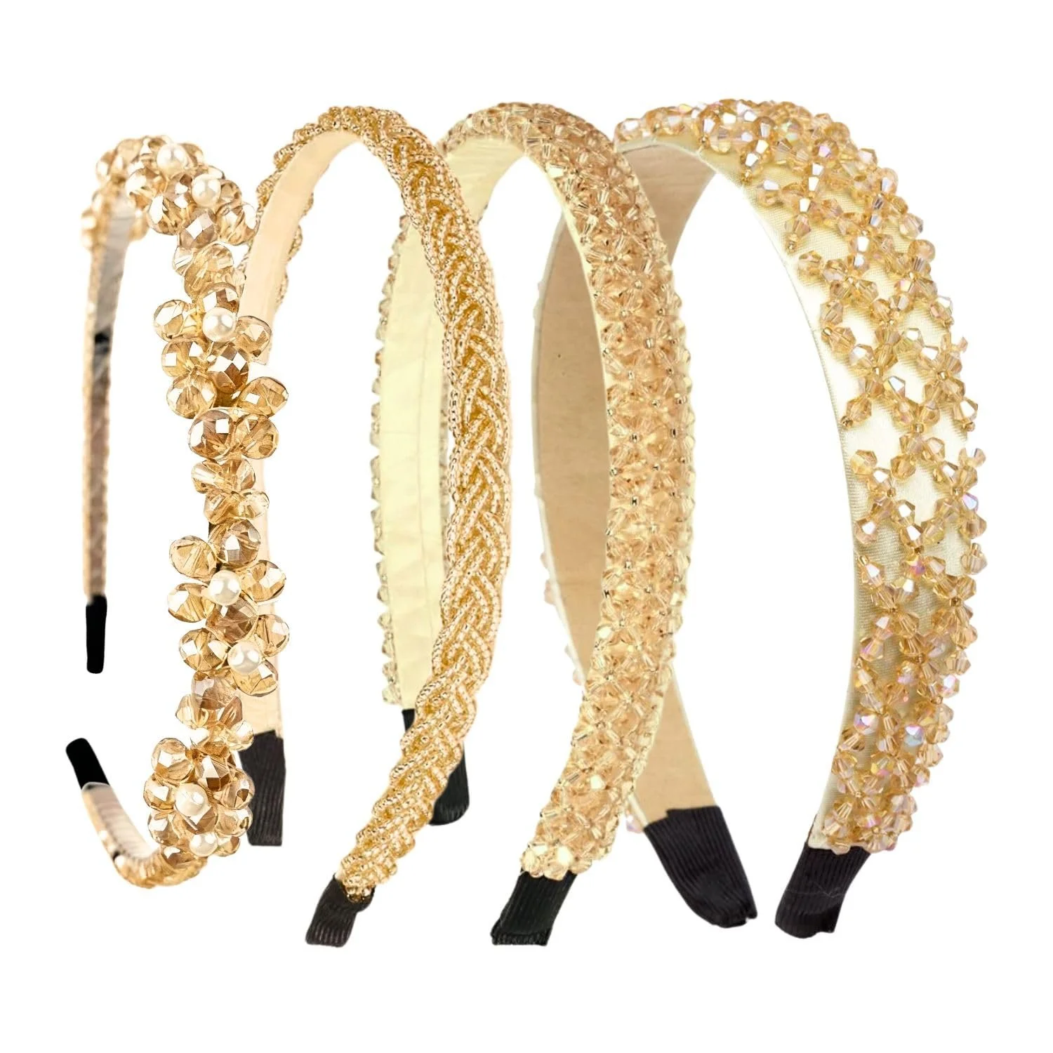 Набір з 4 жіночих обручів для волосся, фото №1