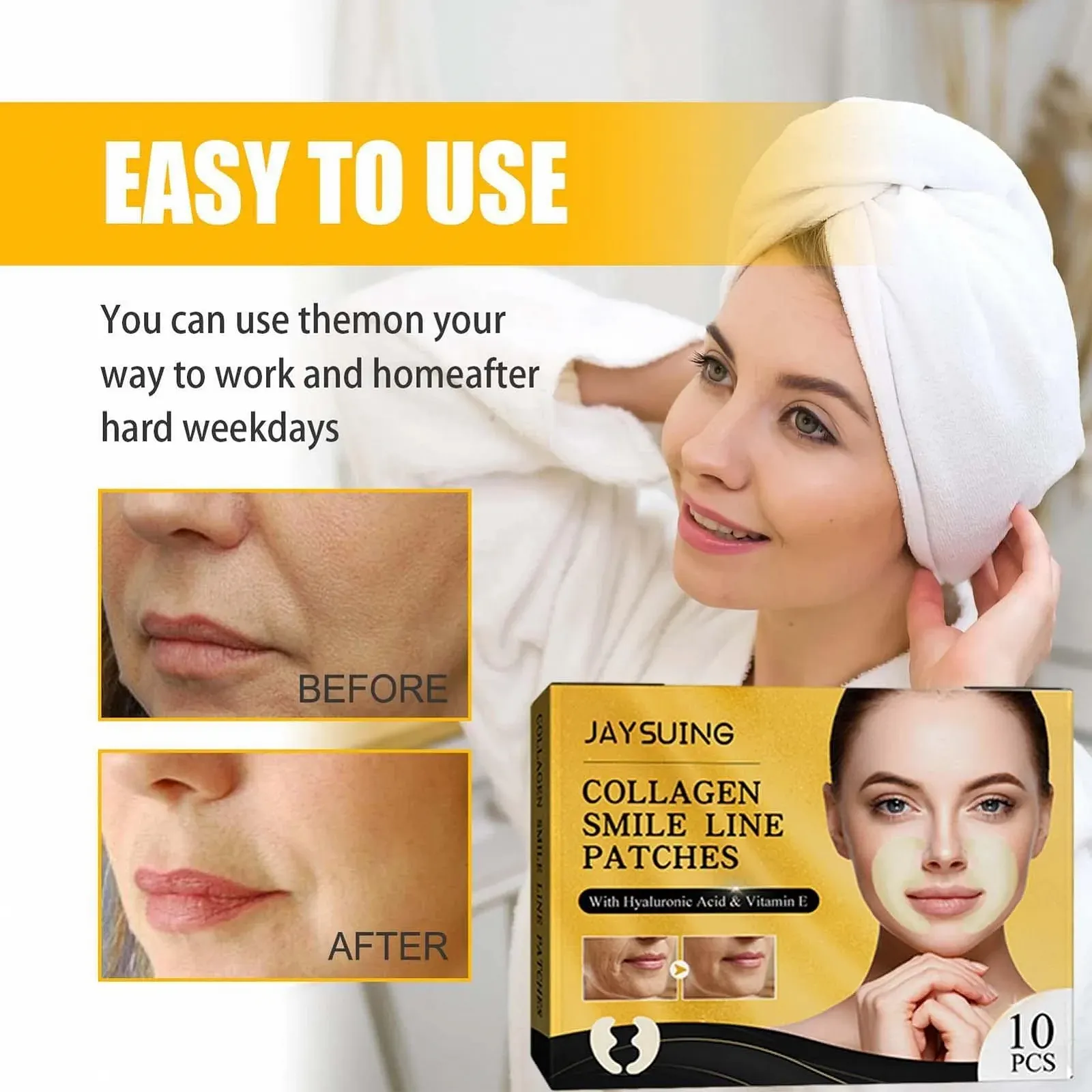 Патчи для лица Facynde для разглаживания мелких морщин, лифтинг-полоски, фото №3