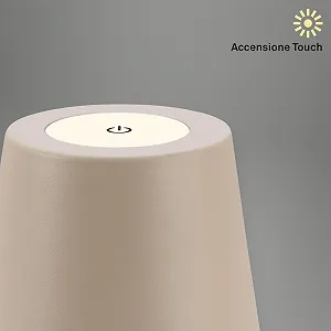 Светодиодная настольная лампа BRILONER Беспроводная Сенсорная Регулируемая по высоте Аккумуляторная 36 x 10,5 см Бежевая synthetic.ua - Фото 1