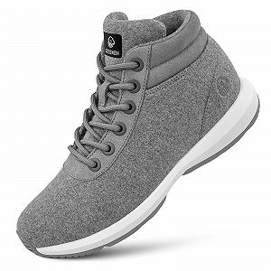 Кросівки GIESSWEIN Wool High Top Чоловічі - Зимові Кросівки з мериносової вовни для чоловіків, утеплені зимові Кросівки для снігу, зимові Кросівки для активного відпочинку з мериносової вовни - Фото 1