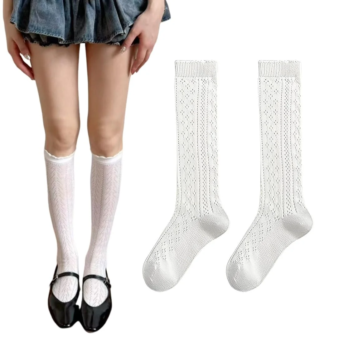 Шкарпетки Dirndl Білі аксесуари для Октоберфесту, фото №1