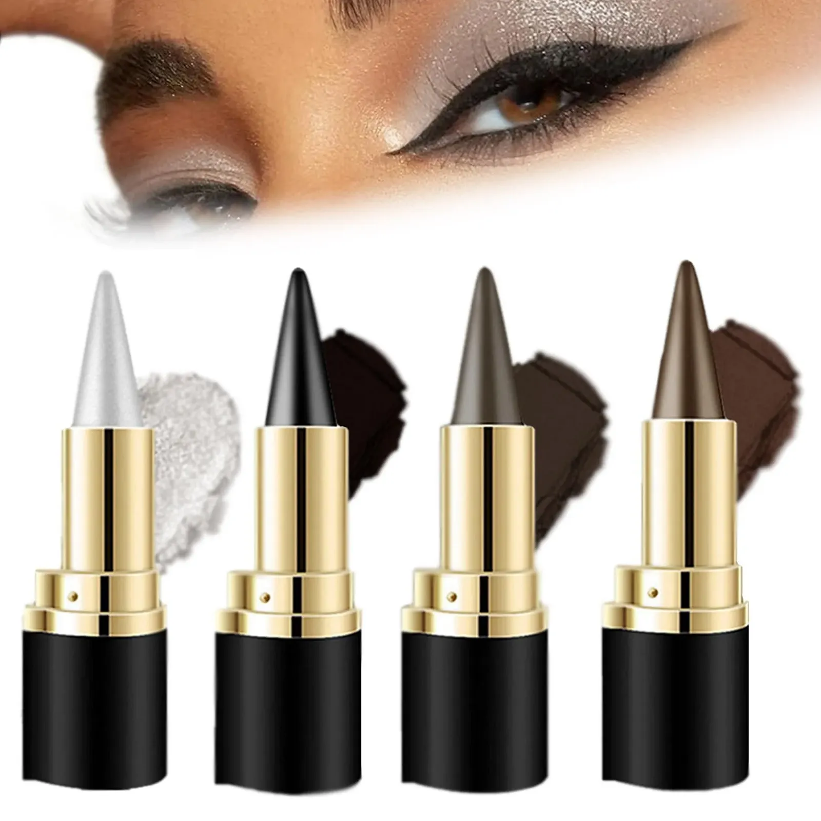 Карандаш для глаз SOCLING Ayky, кремовая, черный натуральный, 4 цвета, фото №1