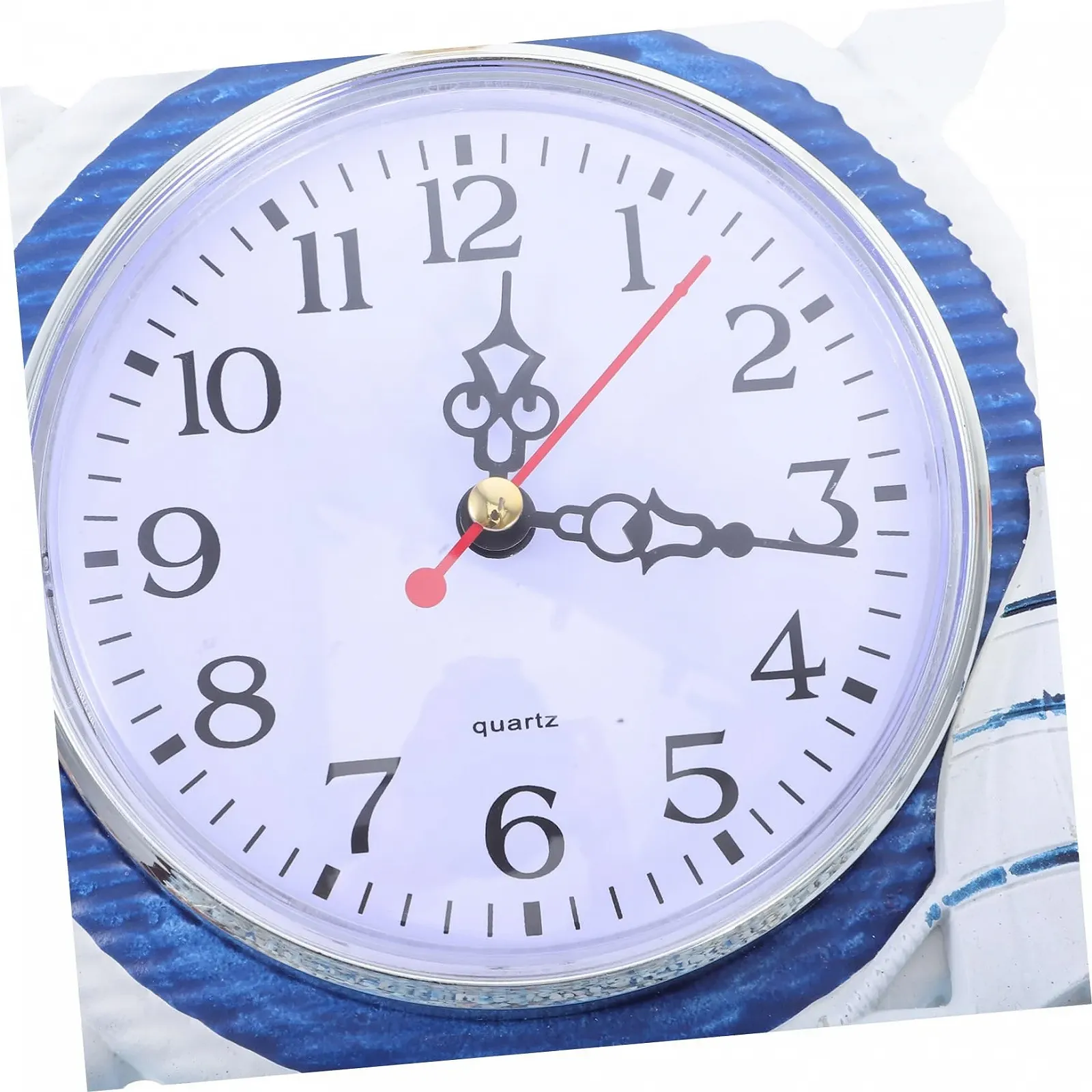 Настільний годинник MUCKLILY Nautical Silent, Вінтажний будильник з маяком та штурвалом для прибережного декору, фото №9