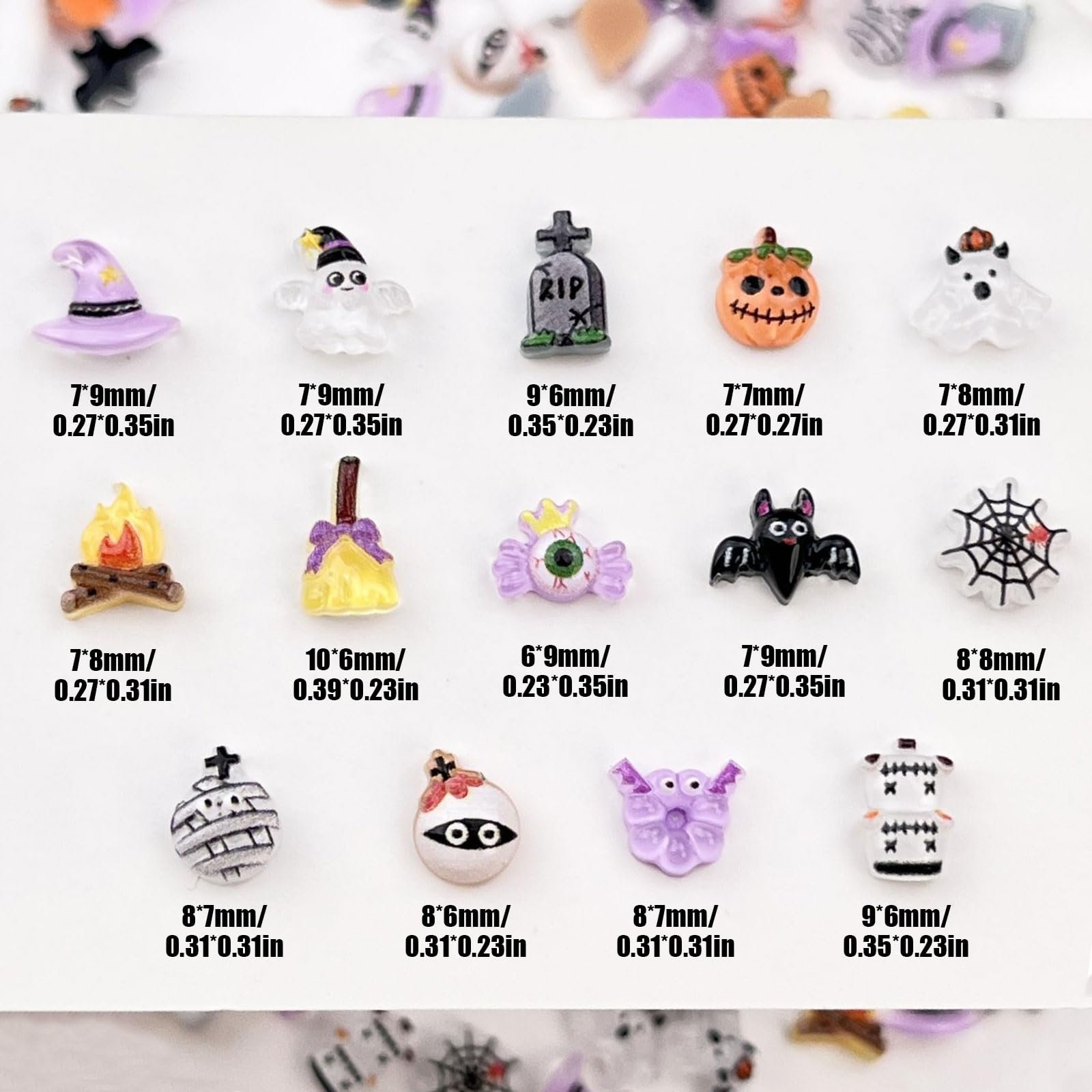 Прикраси для нігтів, Набір 100 шт., фото №3