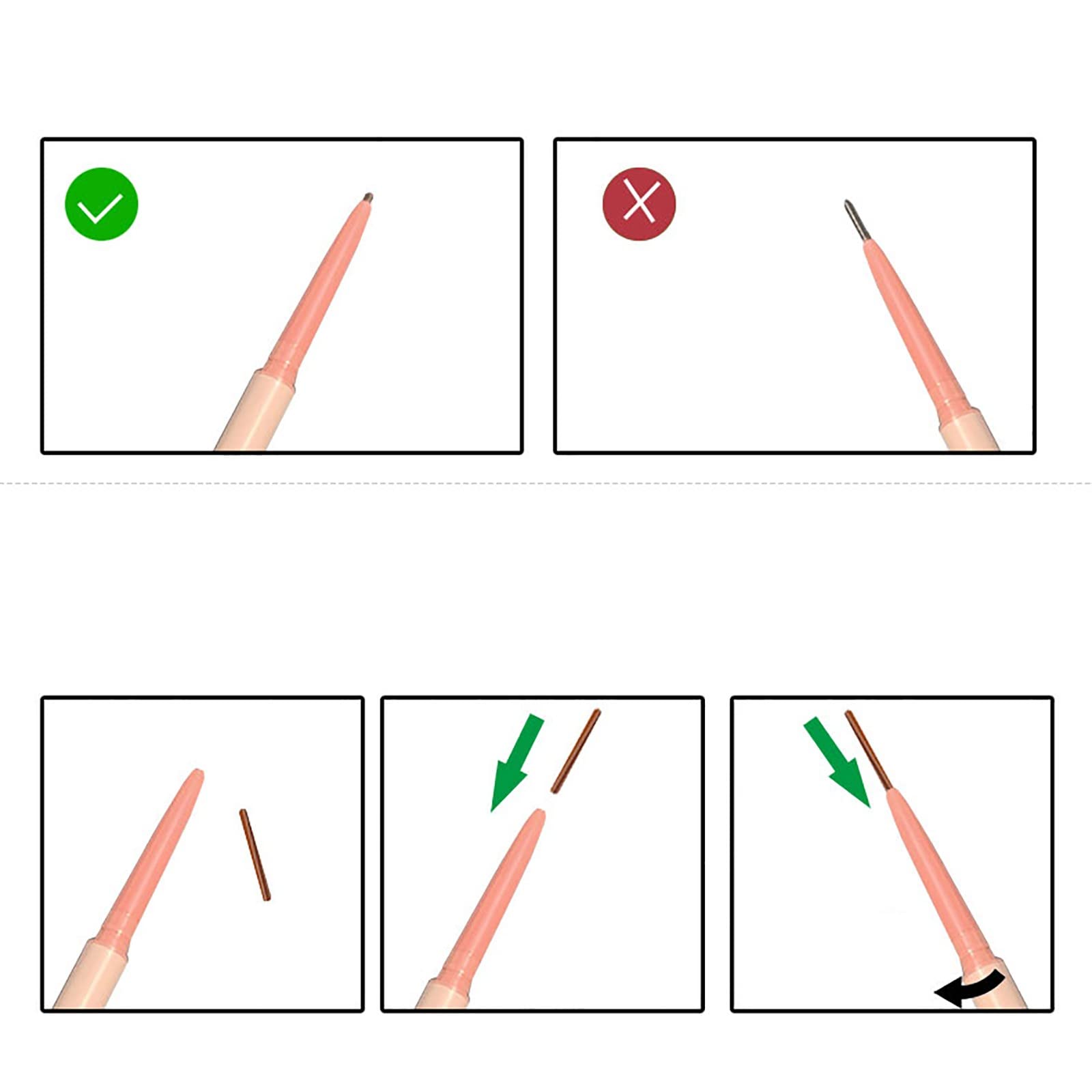 Карандаш для веснушек Faux Freckles Makeup Pen Lifelike Freckles Eyebrow Pencil and Brush натуральный уровень, фото №4