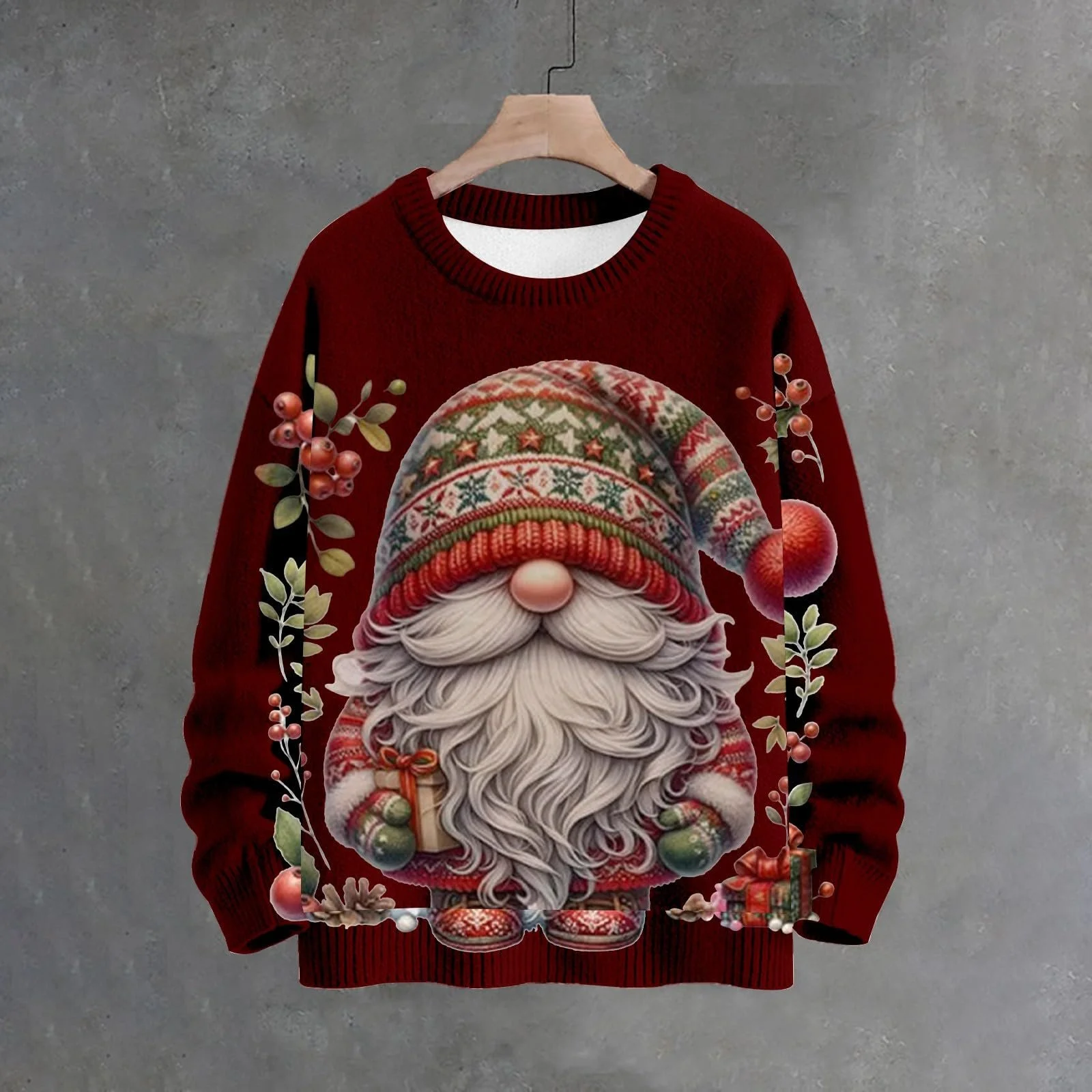 Рождественский свитшот HUIFUAO с принтом Санты для женщин, с длинными рукавами, фото №2 Рождественский свитшот HUIFUAO с принтом Санты для женщин, с длинными рукавами, фото №2