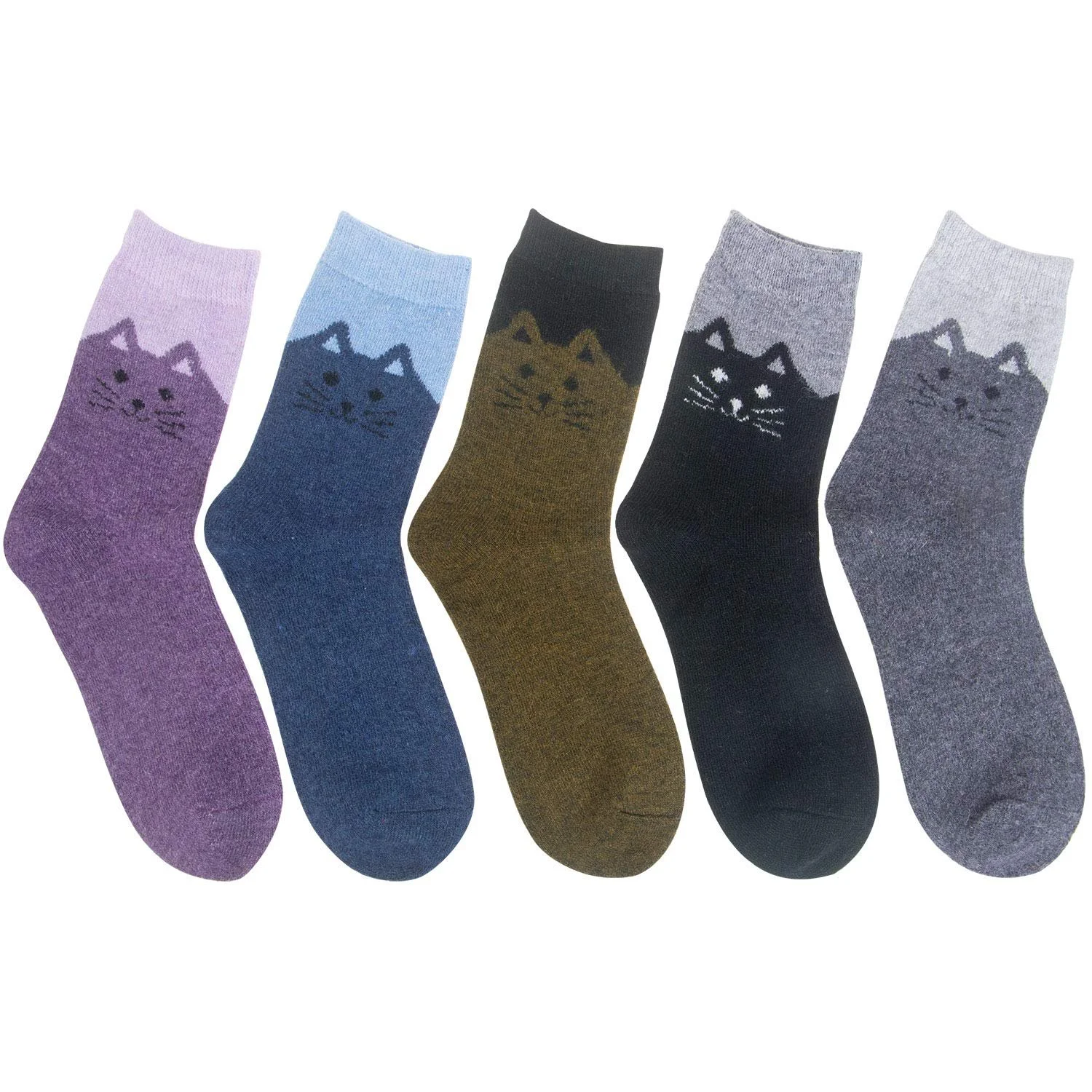 Шкарпетки YSense Snug, 5 пар, вовняні, фото №2