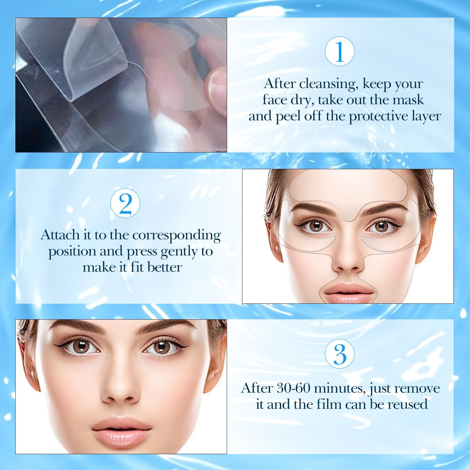 Набір патчів від зморшок Adorila, 11 шт, фото №2