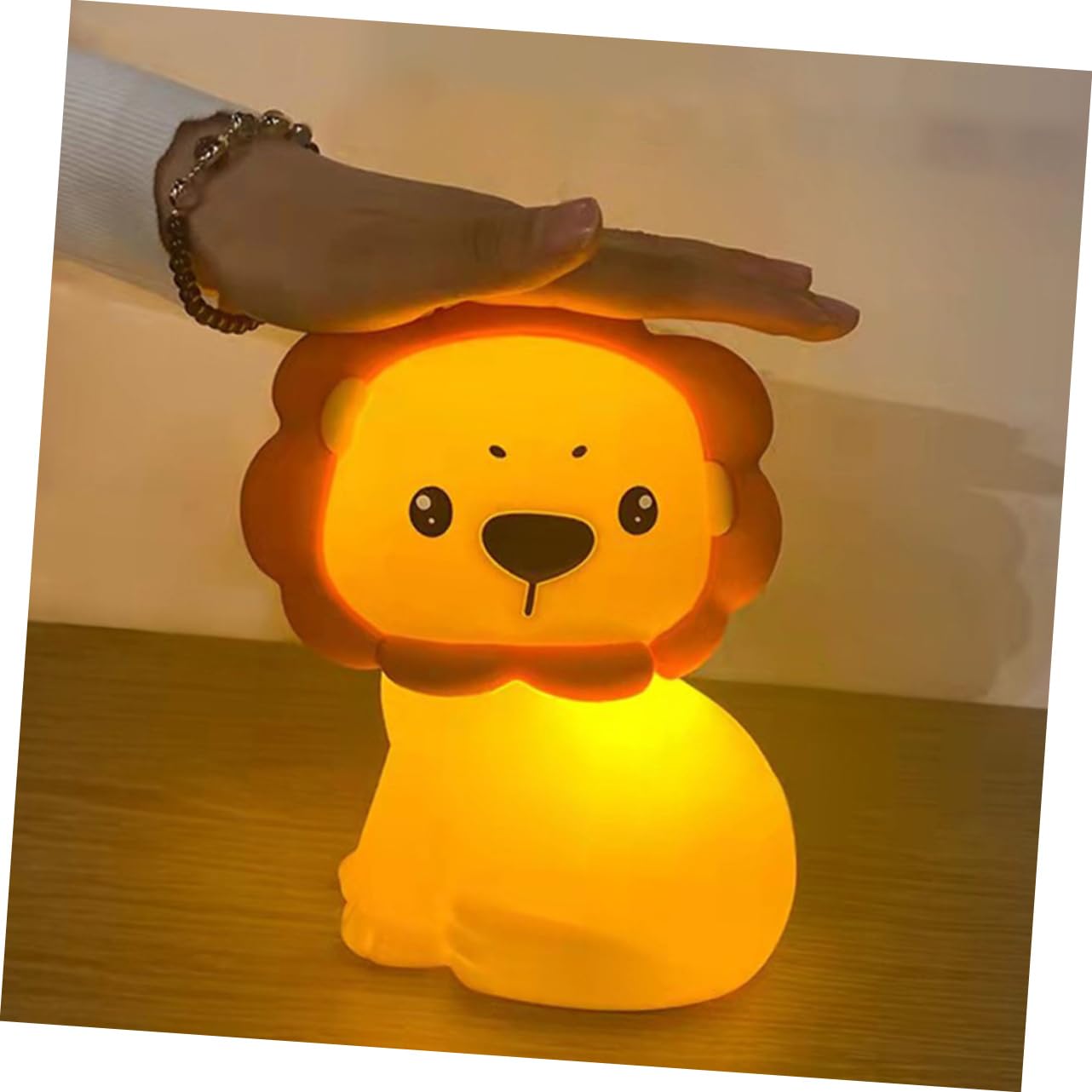 Світильник ibasenice Silikon 2 штуки Пат-лампа Нічник Лев, фото №2